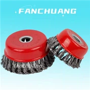مجموعه برس فنجان چرخ سیم پیچ گره برای آسیاب زاویه دار
